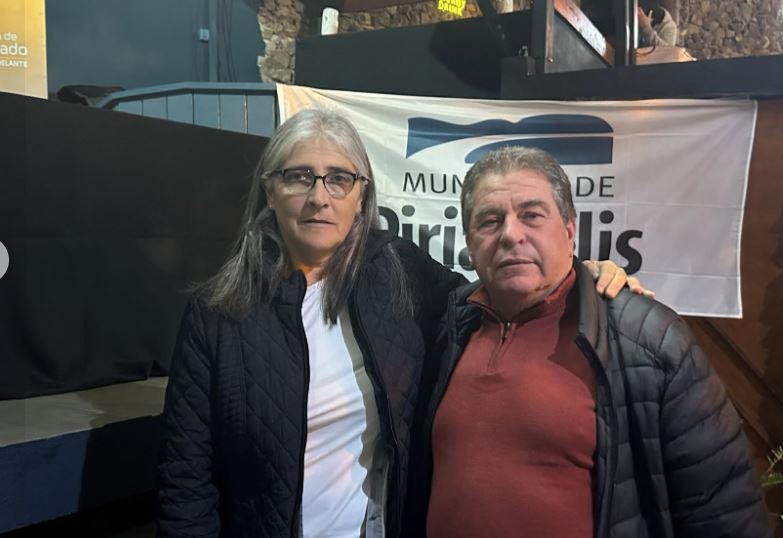 La MInistra del MTOP y el Alcalde de Piriápolis